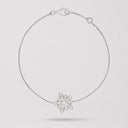 Belle Vante Lotus Openwork Bracelet in 18K White Gold with Diamonds