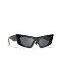 Belle Vante Cat-Eye Sunglasses Acetate & Studs Black