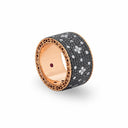 Belle Vante Venetian Princess Ring in 18k Rose Gold with Black and White Diamonds