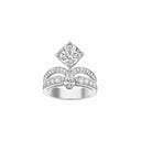 Belle Vante Joséphine Éclat Floral Solitaire Ring Platinum Diamond 3ct