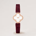 Belle Vante Sweet Alhambra Watch in 18K Rose Gold with Diamonds and Mother-of-Pearl