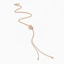 Belle Vante LIFE Full Diamond Spinning Cravat Necklace Rose Gold Diamond