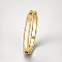 Belle Vante Perlée Signature Bracelet in 18K Yellow Gold