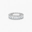 Belle Vante Emerald-Cut Diamond Eternity Band in Platinum