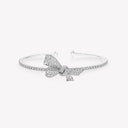 Belle Vante Tilda's Bow Diamond Bangle in White Gold