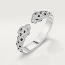 Belle Vante Panthère Articulated Bracelet Paved White Gold