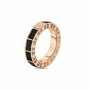 Belle Vante Art Deco Ring in 18k Rose Gold with Black Jade and Diamonds