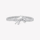 Belle Vante Tilda's Bow Classic Diamond Double Strand Bracelet