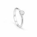 Belle Vante Platinum Engagement Ring with 0.15-Carat Diamond