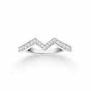 Belle Vante Joséphine Amour d'Aigrette Wedding Band Platinum Diamond 0.24ct