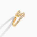 Belle Vante Cleo Full Diamond Slim Ring Yellow Gold Diamond
