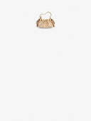 Belle Vante Mini Handbag Lambskin & Gold-Tone Metal Light Beige & Black
