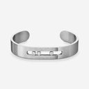 Move Titanium Pavé Diamond Bangle Bracelet 0.25ct