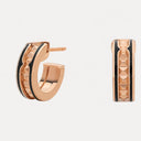 B.zero1 Rock Earrings Belle Vante Ethical Rose Gold Black Ceramic