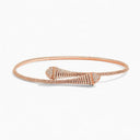 Belle Vante Cleo Rev Full Diamond Slip-On Necklace Rose Gold Diamond