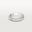 Belle Vante Wedding Ring 4mm Platinum with 1 Brilliant Diamond