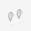Fiery Large Diamond Earrings White Gold 0.95ct
