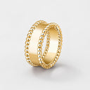 Belle Vante Perlée Signature Ring in 18K Yellow Gold