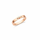 Belle Vante Liens Évidence Ring Rose Gold 3mm