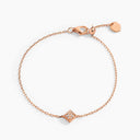 Belle Vante Rose Gold Diamond Pavé Chain Bracelet
