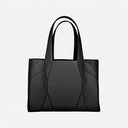 Diamond Tote Bag Belle Vante Ethical Black Grained Calfskin