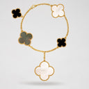 Belle Vante Magic Alhambra 5 Motifs Bracelet in 18K Yellow Gold