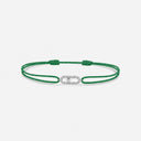 Move Uno Diamond Cord Bracelet White Gold 0.06ct
