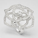 Belle Vante Large White Gold Diamond Ring