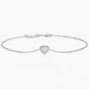 Belle Vante Aura Heart-Shaped Diamond Bracelet