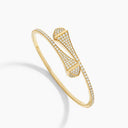 Belle Vante Full Diamond Slip-On Bracelet Yellow Gold Diamond