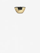 Belle Vante Large Shopping Bag Braided Straw, Canvas, Lambskin & Gold-Tone Metal Beige & Black