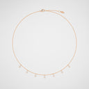 Belle Vante Medium Rose Gold Diamond Sunlight Pendant