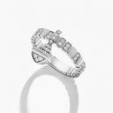 Belle Vante Cleo Charm Full Diamond Ring White Gold Diamond