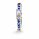 Belle Vante White Gold and Diamond Bracelet Watch with Mother-of-Pearl Dial Sapphire Accents