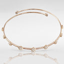 Belle Vante Figlia dei Fiori Choker in 18k Rose Gold with White and Champagne Diamonds