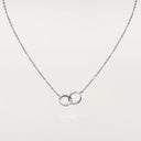 Belle Vante LOVE Semi-Paved Pendant White Gold 18 Diamonds 44cm