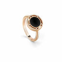 Belle Vante Pink Gold, Onyx and Diamond Ring
