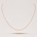 Belle Vante Angle Filed Trace Chain Necklace 42 cm