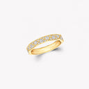 Belle Vante Signature Diamond Band Ring Yellow Gold