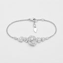 Belle Vante Medium White Gold Diamond Chain Bracelet