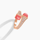 Belle Vante Cleo Diamond Midi Ring Rose Gold Custom Gemstone