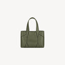 Diamond Mini Tote Bag Belle Vante Ethical Khaki Grained Calfskin