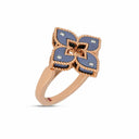 Belle Vante Venetian Princess Ring in 18k Rose Gold with Diamonds and Titanium