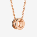 B.zero1 Rock Necklace Belle Vante Ethical Rose Gold Black Ceramic