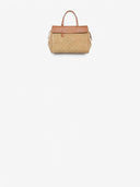 Belle Vante Large Shopping Bag Suede Calfskin, Grained Calfskin & Gold-Tone Metal