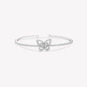 Belle Vante Butterfly Silhouette Diamond Bangle