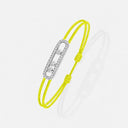 Care(s) Yellow Cord Pavé Diamond Bracelet White Gold 0.26ct