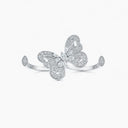 Belle Vante Portraits of Nature Butterfly Ring in White Gold