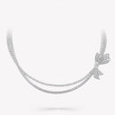 Belle Vante Tilda's Bow Diamond Necklace White Gold