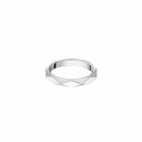 Belle Vante Facette Platinum Wedding Band